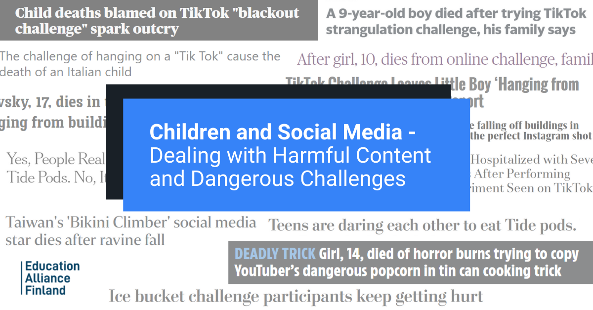 Children and Social Media - Dealing with Harmful Content and Dangerous Challenges