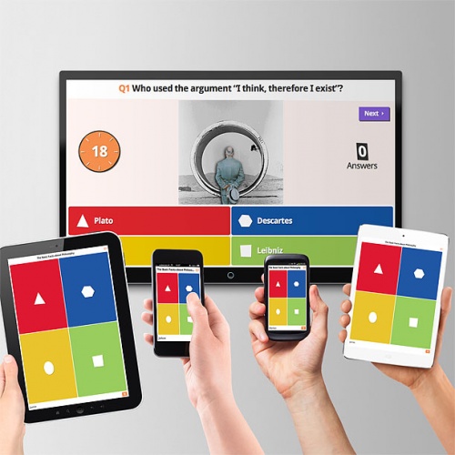 Teachers can create Kahoot! quizzes to test students’ knowledge in a fun and social way.  