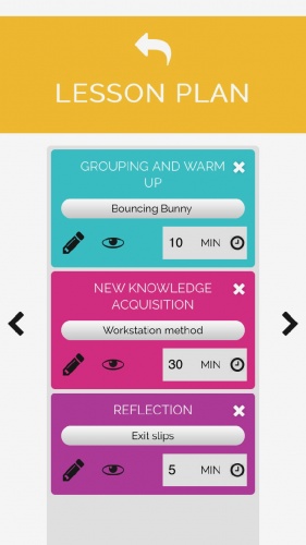 The app has extensive amount of lesson activities available.