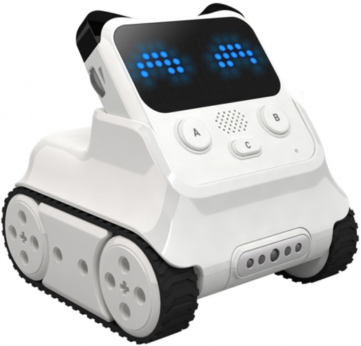 The mBlock app provides materials that guide users to learn by doing so it is easy to get started with the Codey Rocky robot.