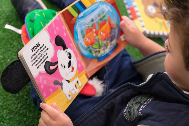 The delivered books are chosen based on the child's age, therefore his/her prior knowledge of the area is estimated and it affects the baseline, optimising the learning experience.