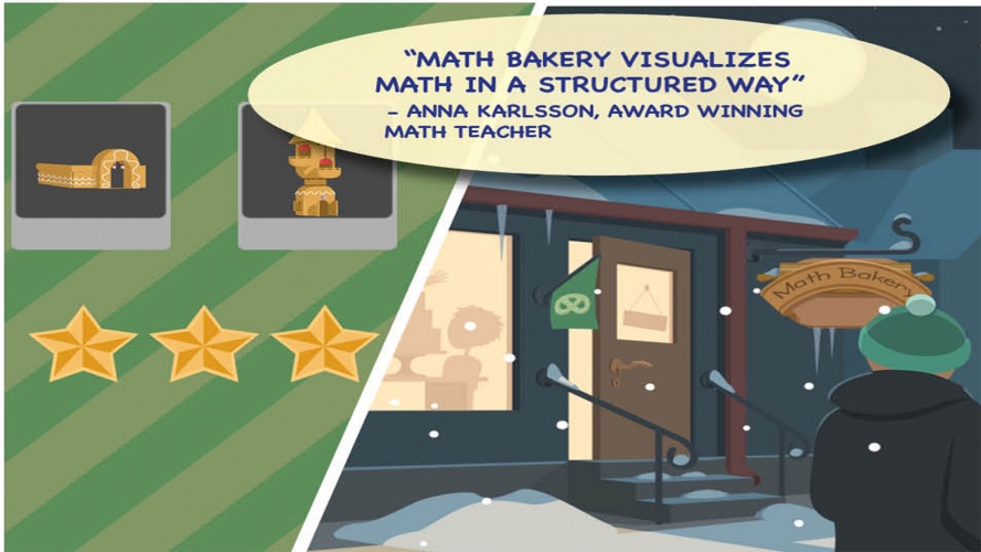 This gamified application requires high engagement in order to solve math assignments and progress in the game.