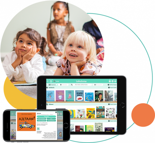 With Lukulumo it's possible to read, view or listen to books - the content combines e-books and audio books.