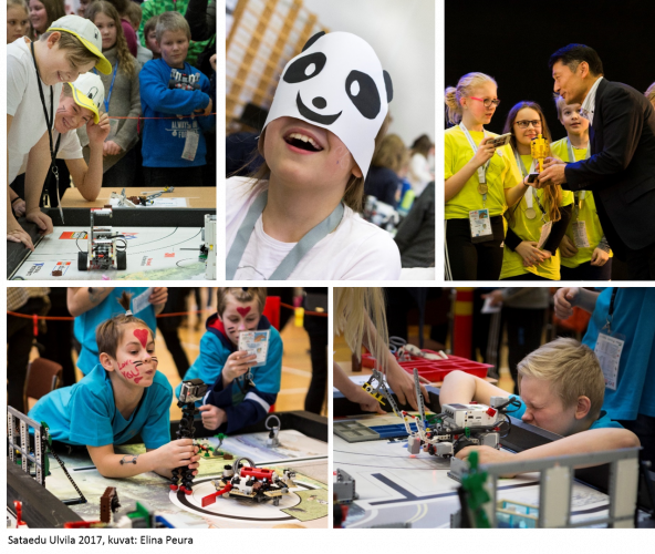 The FLL-tournaments are a great place for having fun and meeting other teams.