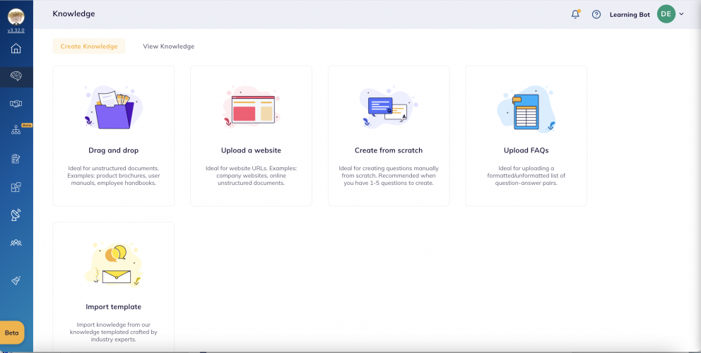 The chat path can become very personal when there is plenty of material to support it. The learning material can be easily embedded into the chat in various formats - videos, images, links, etc.