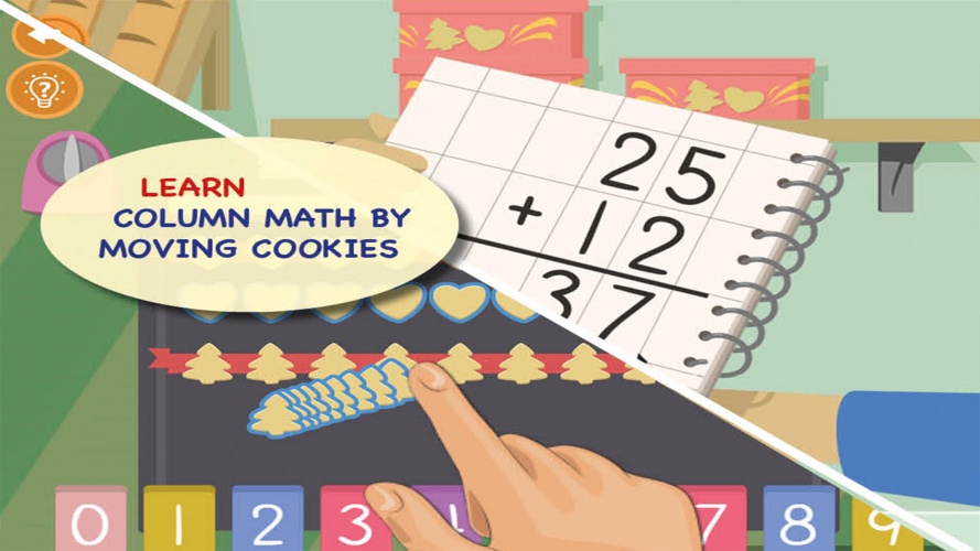 The application provides clear demonstrations and concreteness for practising solving equations.
