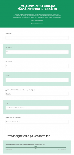 The service offers science based questions and an easy-to-use interface for filling out the questionnaire.