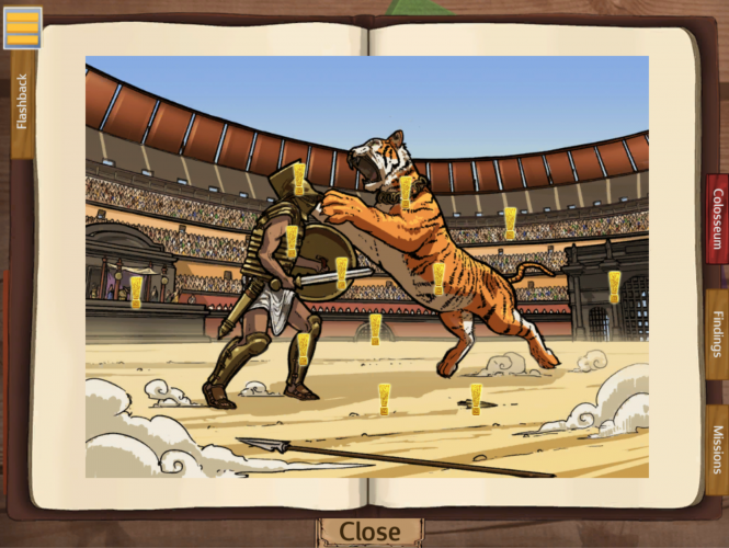 The game keeps the player stimulated, and generally, graphics support the mood and play.