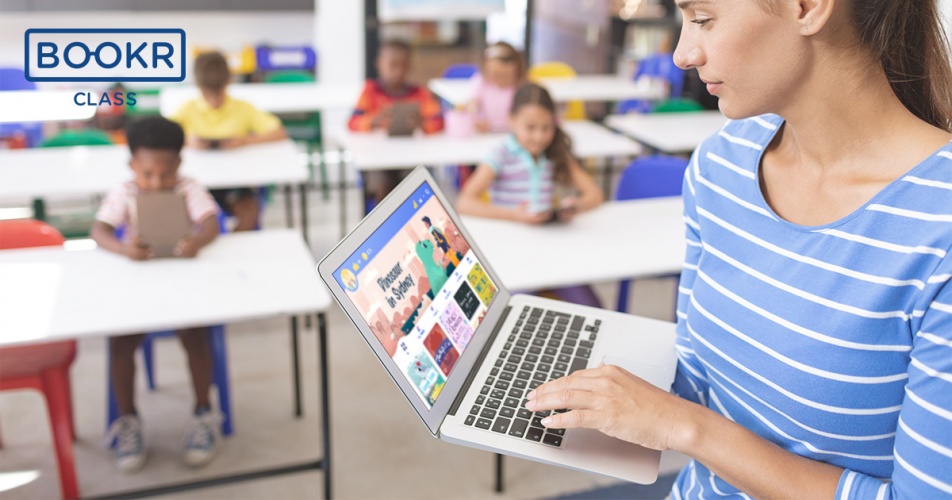 Bookr has a great amount of high-quality content for teaching and learning. Teachers can use the stories and provided lesson plans in class, and the students can use it with their peers during class time and continue individually for home-based learning.