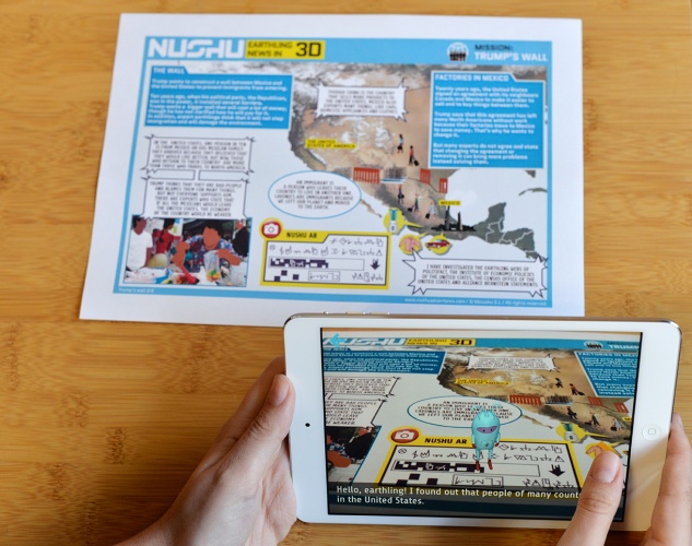 Nushu AR provides today's news in an age-appropriate and engaging way. 